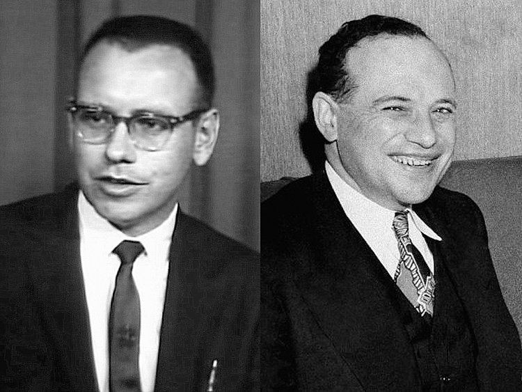 Молодой Уоррен Баффет и Бенджамин Грэхем